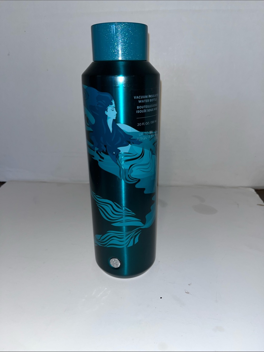 Starbucks Teal Sparkle Mermaid Stainless Steel Bottle